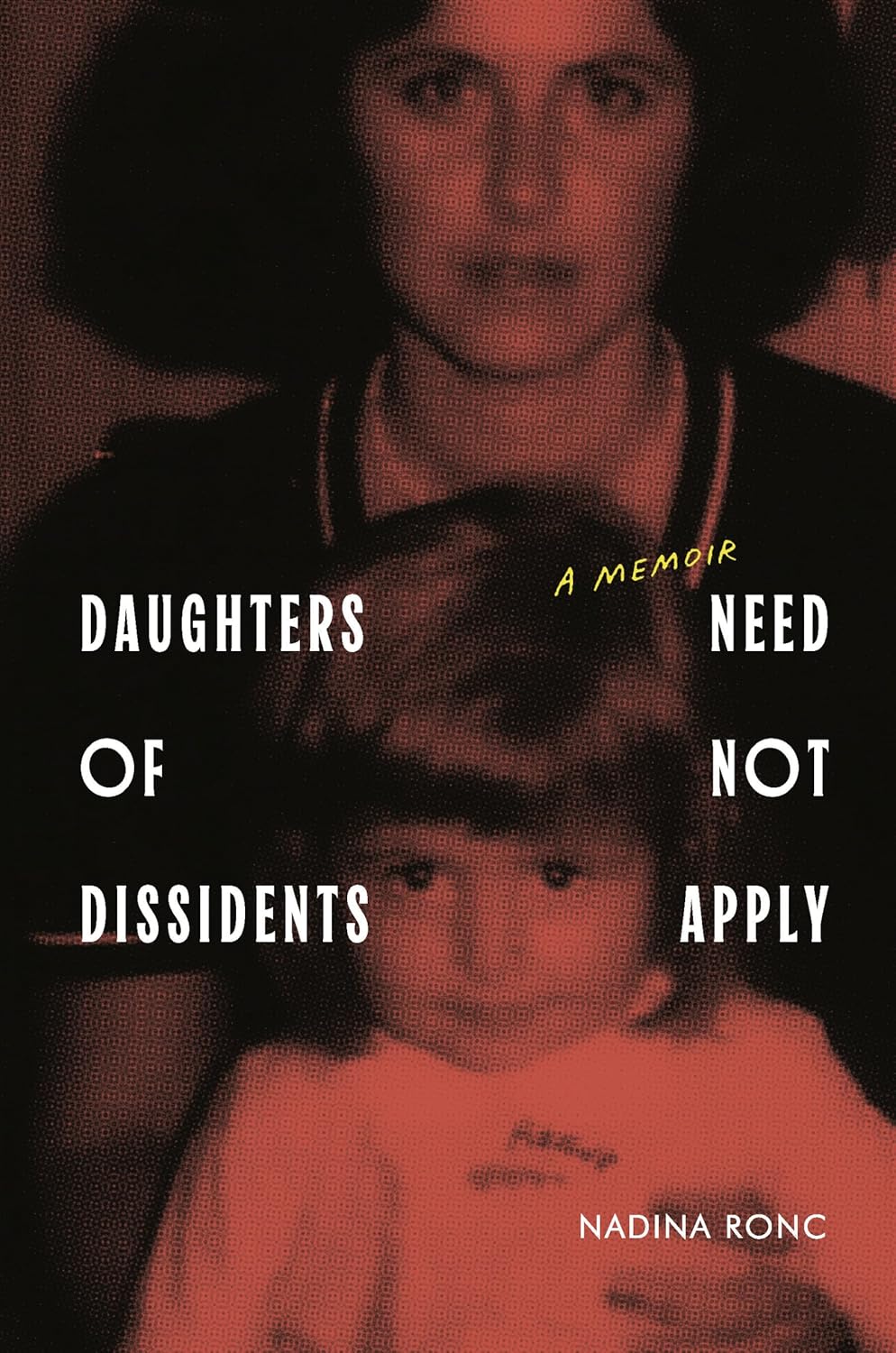 a book cover with a woman and a child.