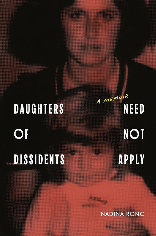 a book cover with a woman and a child.