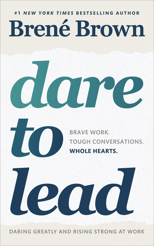 the typography of the word ` ` dare to lead. ' '