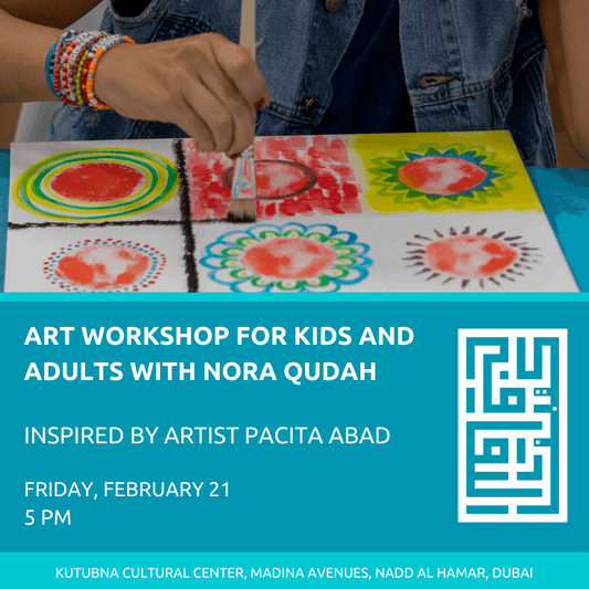 Inspired by Pacita Abad: Art Workshop for Kids and Adults with Nora Qudah