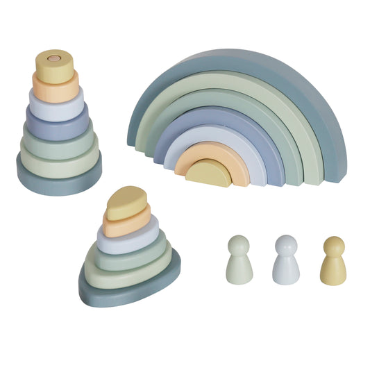 Montessori Stacking Set - Blue