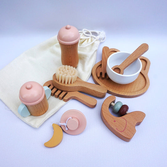 Wooden Baby Feeding Set