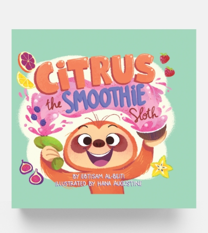 Citrus the Smoothie Sloth by Ebtisam Al-Beiti